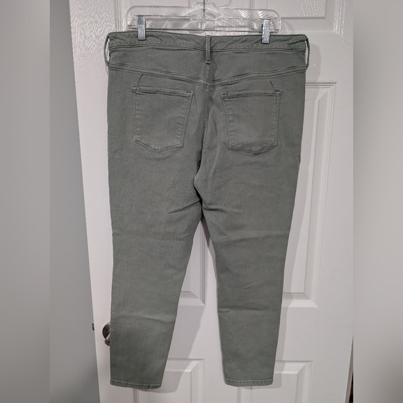Mossimo Supply Co. Denim Sage Green High Rise Skinny Jeans in Size 16R - Picture 5 of 10